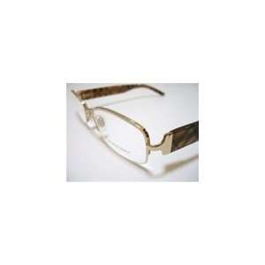   1109 Light Gold Metal Semi Rimless Eyeglasses