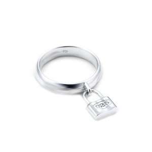 Tiffany Inspired Sterling Silver Lock Ring Size 5 (Sizes 5 9 Available 