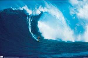 SURFING POSTER ~ GIANT WAVE RIDER Surf Ocean  