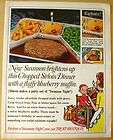 SWANSON Italian Chinese Mexican German TV Dinners AD  