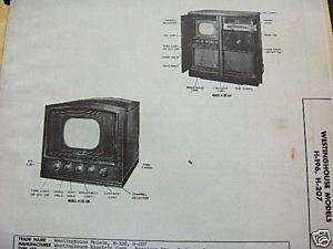 WESTINGHOUSE H 196 & H 207 TELEVISION PHOTOFACT  