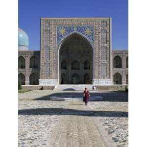 Tilla Kari Madrasa (1646 1649), Registan, Samarkand, Cis, Central Asia 