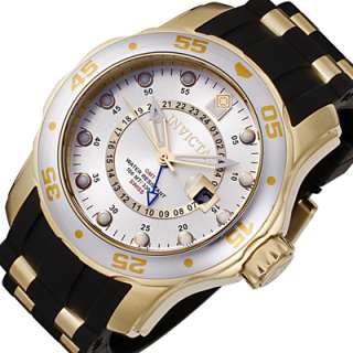 Black INVICTA Pro Diver Mens Gold Tone Watch 6995  
