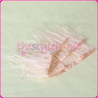 1yd Ostrich Feather Dyed Fringe Craft Trim   Light Pink  
