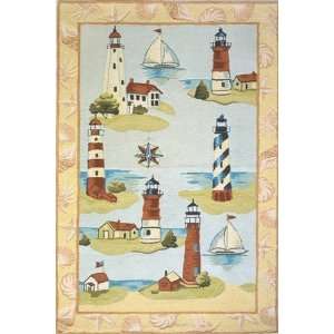  Momeni Coastal CC 02 Multi 2 6 x 8 0 Runner Area Rug 