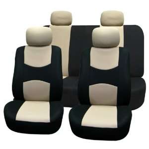    FH FB050114 Flat Cloth Car Seat Covers Beige Color Automotive