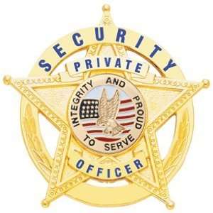 Security Private Officer Badge (Gold)