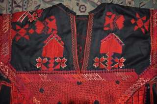 Vintage Bedouin Syrian Wedding Dress  Hand embroidered  