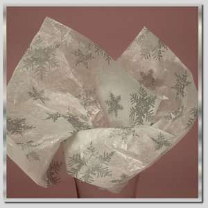 Choice ~Silver Snowflake, Christmas Trees, or Paw Prints Gift Tissue 
