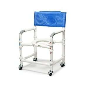  Lumex PVC Knockdown Rolling Shower Chair