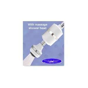  Crystal Quest Shower Filter White with Massage Head