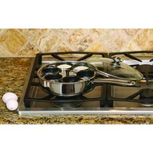  NEW COOKPRO 522 STEEL 6 EGG POACHER NON STICK (Home 