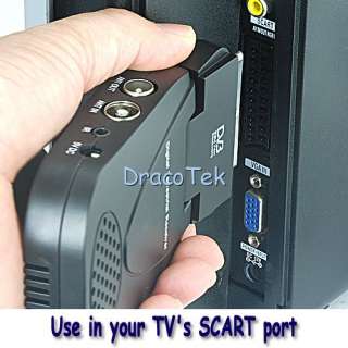 NEW DVB T SCART Receiver digital TV tuner with remote  