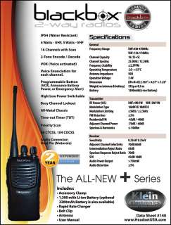 12 NEW Blackbox+ UHF 16CH long range radios business  