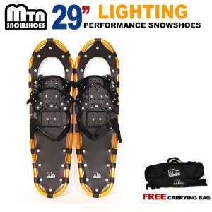 New 2012 MTN Snowshoes Man Woman Kid Youth 29 GOLD Snowshoes YP Free 