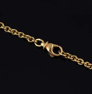 David Yurman Logo 18k Yellow Gold Necklace  