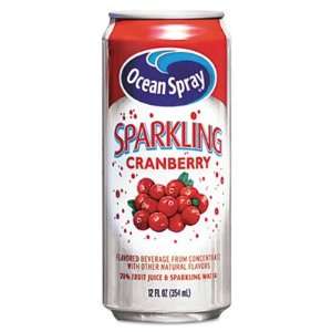  Ocean Spray Sparkling Cranberry Juice, 12 oz. Can, 12 per 