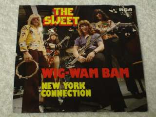 SWEET   Wig Wam Bam / New York Connection GERMAN PS 1972 Glam Rock 