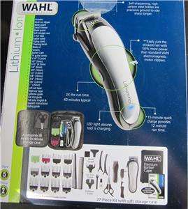 Wahl 79600 2101 Lithium Ion Cordless Clipper Kit Set, Slightly Used 