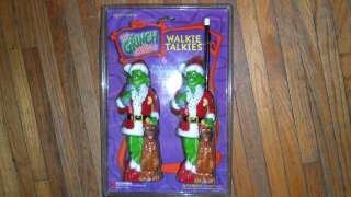 Dr Suess GRINCH STOLE CHRISTMAS WALKIE TALKIES nos NEW  
