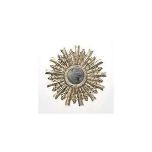 Goya Starburst Mirror in Silver Leaf by Worlds Away GOYA S  