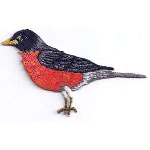  Birds/Robin (Lg)/Iron On Embroidered Applique/Birds, Robin 