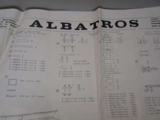 Vintage Mantua Model Instructions Albatros Wood Ship NR  