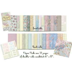  Pastel Scrapbook Paper Heartwarming Vintage Pads HVP03CS 