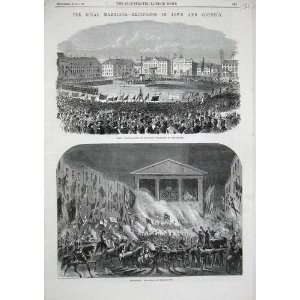 1863 Lynn Royal Wedding Lancaster Torchlight Procession  