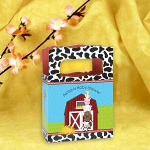   Farm Animals   Mini Personalized Baby Shower Favor Boxes Toys & Games
