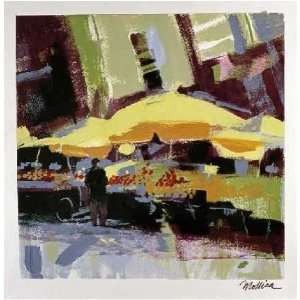 Yellow Umbrellas Patti Mollica. 19.75 inches by 20.00 inches. Best 