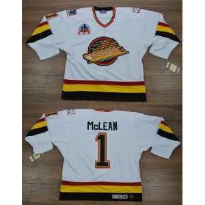  NHL Authentic Jerseys Vancouver Canucks #1 Kirk McLean 