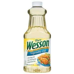 Pure Wesson 100% Natural Vegetable Oil 24 oz (Pack of 12)  