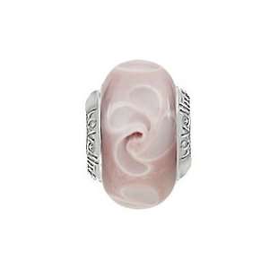   Stormy Vintage Rose Murano Glass Bead For Charm Bracelets Jewelry
