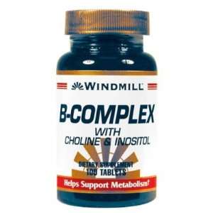 Windmill  Vitamin B Complex with Choline & Inositol, 100 