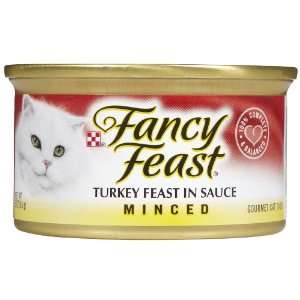  Fancy Feast Minced Turkey Feast in Sauce   24 x 3 oz Pet 