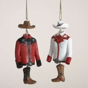   and Cowboy Outfit Dangle Christmas Ornaments by Gordon
