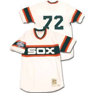   White Sox Carlton Fisk Authentic Throwback Home Jersey Sports